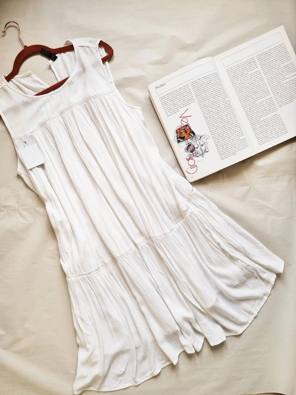 H&M  A Line Dress  - White, M