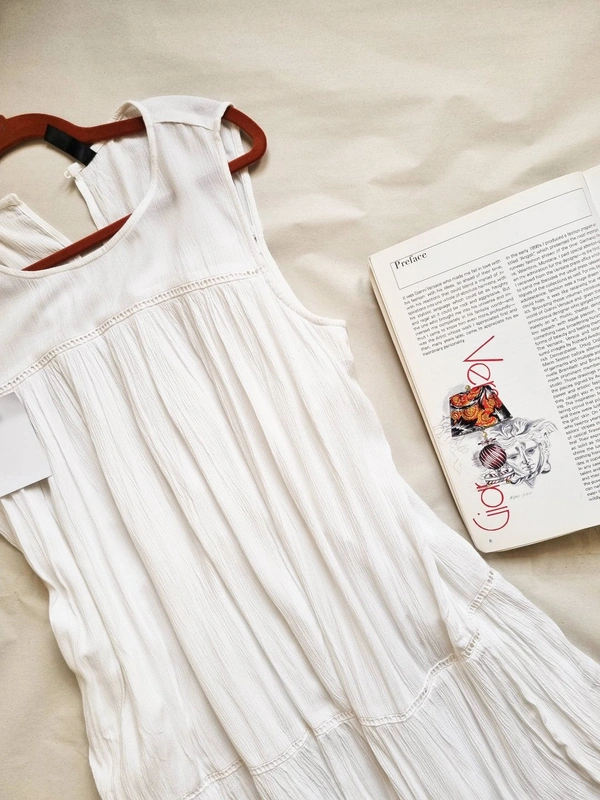 H&M  A Line Dress  - White, M