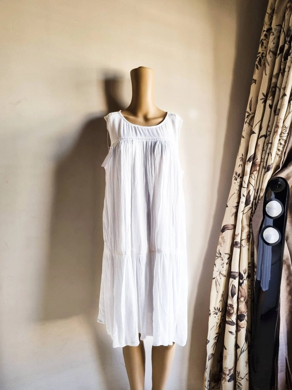 H&M  A Line Dress  - White, M