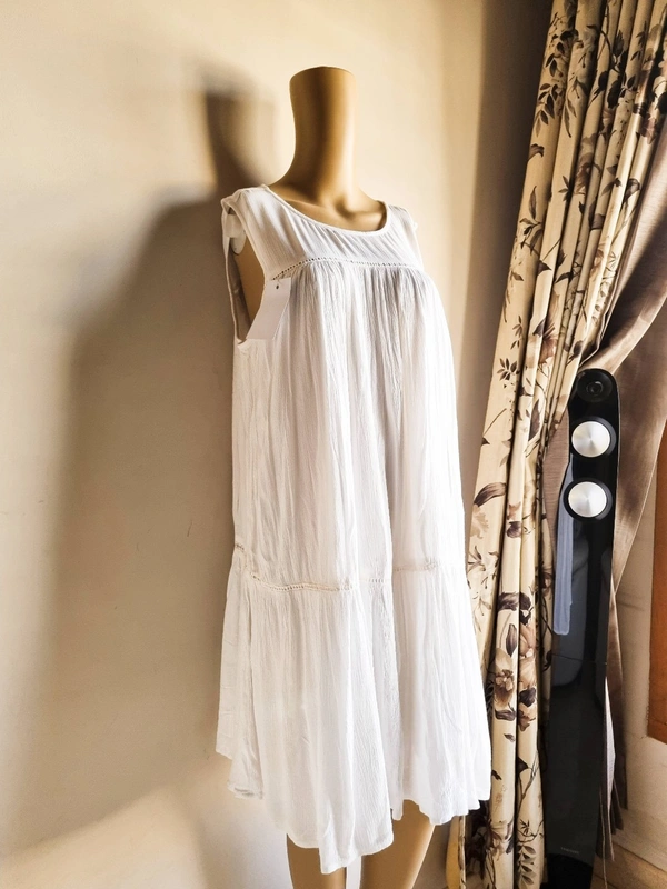 H&M  A Line Dress  - White, M