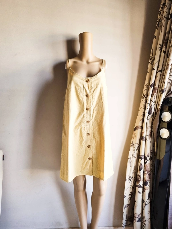 Billa Bong   A Line Dress  - Sand Mustard, M