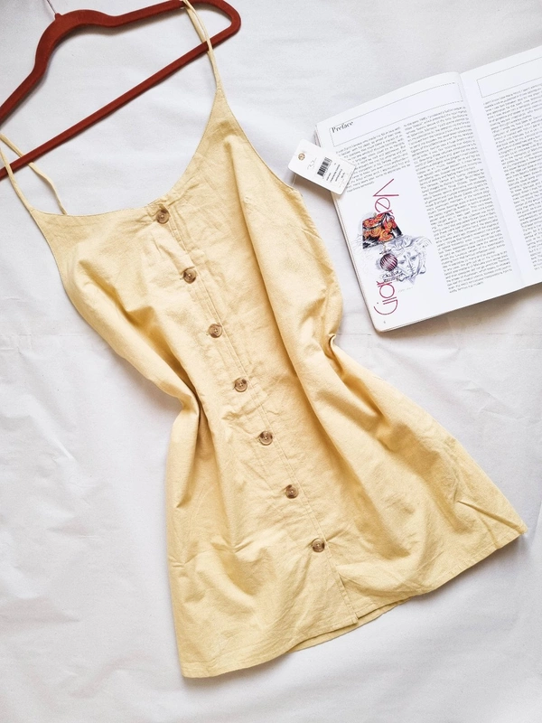 Billa Bong   A Line Dress  - Sand Mustard, M
