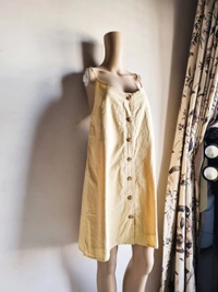 Billa Bong   A Line Dress  - Sand Mustard, M