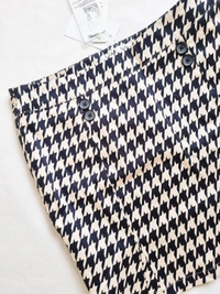 Allen Solly  Formal  Skirt  - Black & Beige , 30 - 32 In (high waist)