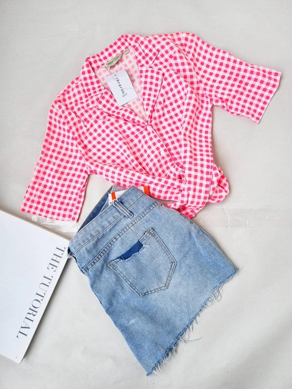 Max Neon Check Shirt - Neon, S