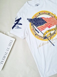 US Polo  Tee Shirt - White, L