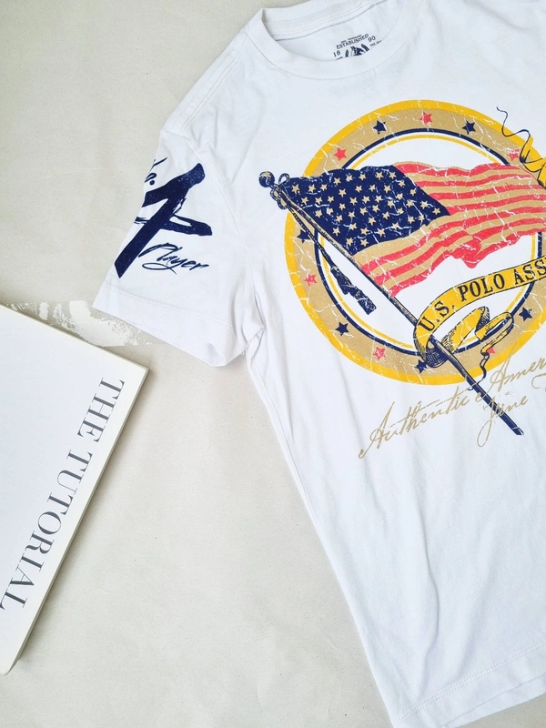US Polo  Tee Shirt - White, L