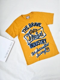 Diesel Tee Shirt - Mustard , S