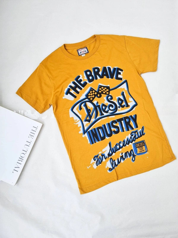 Diesel Tee Shirt - Mustard , S