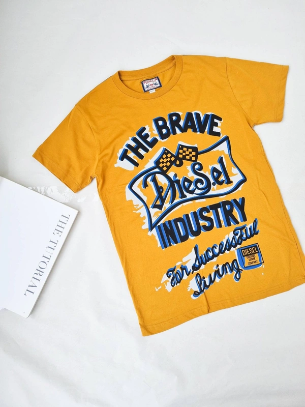 Diesel Tee Shirt - Mustard , S
