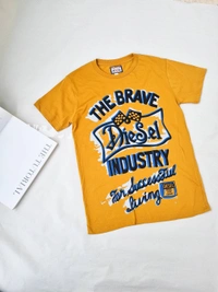 Diesel Tee Shirt - Mustard , S