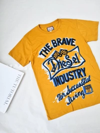 Diesel Tee Shirt - Mustard , S