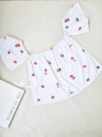 Ms. Taken By Kriti Sonan Floral Top - White, M