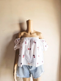 Ms. Taken By Kriti Sonan Floral Top - White, M