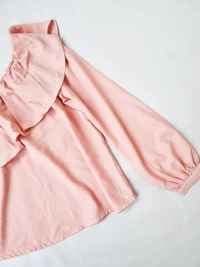 Ms. Taken By Kriti Sonan One Shoulder Top  - Coral Peach, M