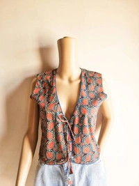 Ethnic Overcoat - Blue, M
