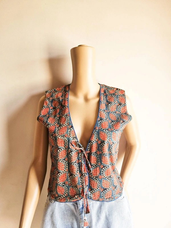 Ethnic Overcoat - Blue, M