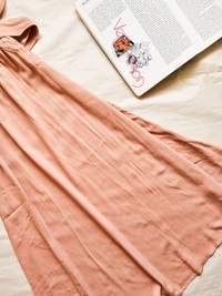 Berrylush Ruffle Dress - Peach Pink, S