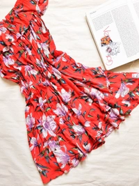 Here & Now A- Line Offshoulder  Dress  - XL, Multicolour 