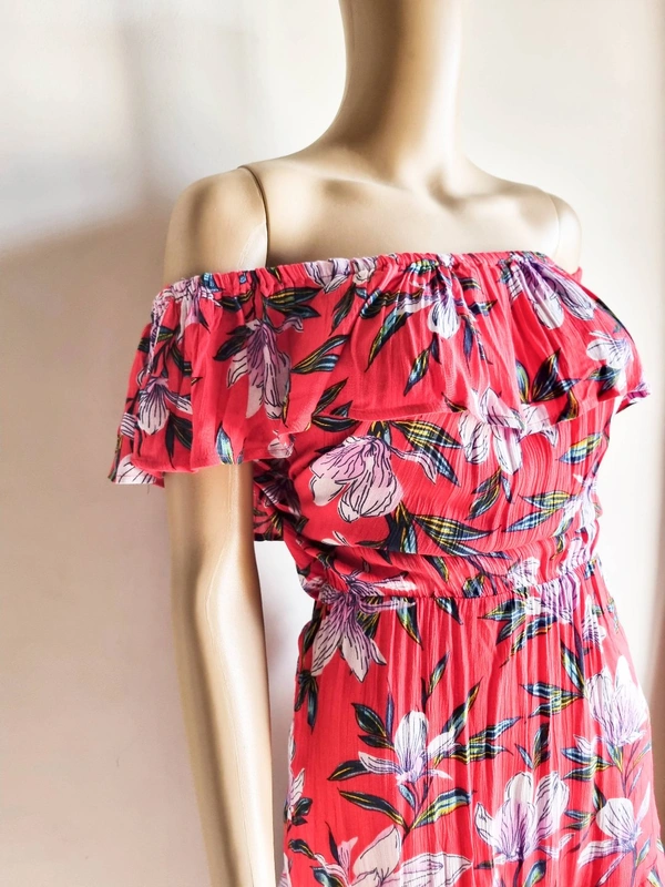 Here & Now A- Line Offshoulder  Dress  - XL, Multicolour 