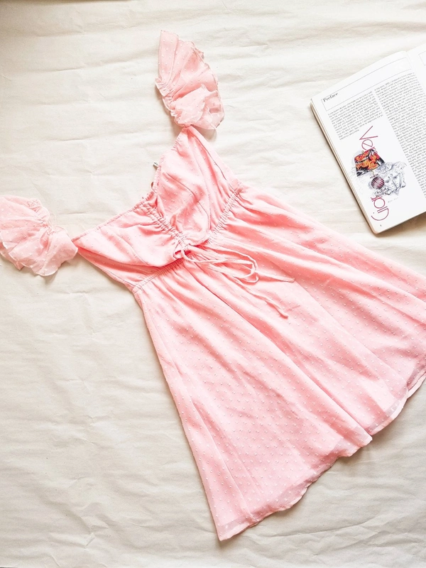 Berrylush Crepe Mini Dress  - Pink, M