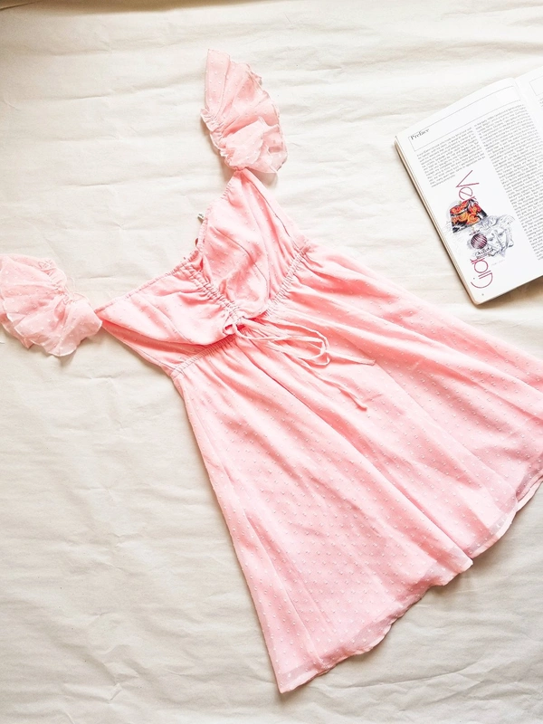 Berrylush Crepe Mini Dress  - Pink, M