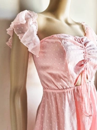 Berrylush Crepe Mini Dress  - Pink, M