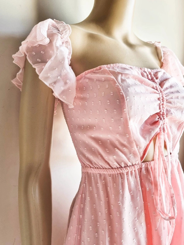 Berrylush Crepe Mini Dress  - Pink, M