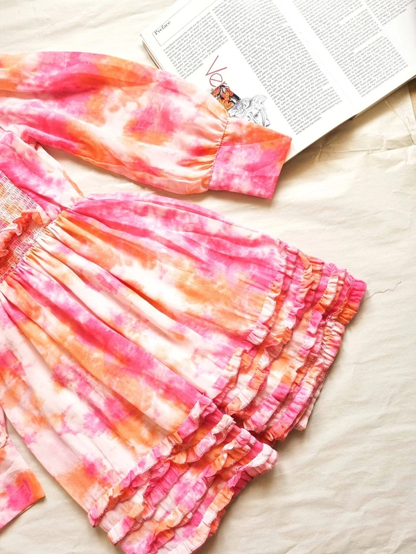 Smocked Dress - S, Pink