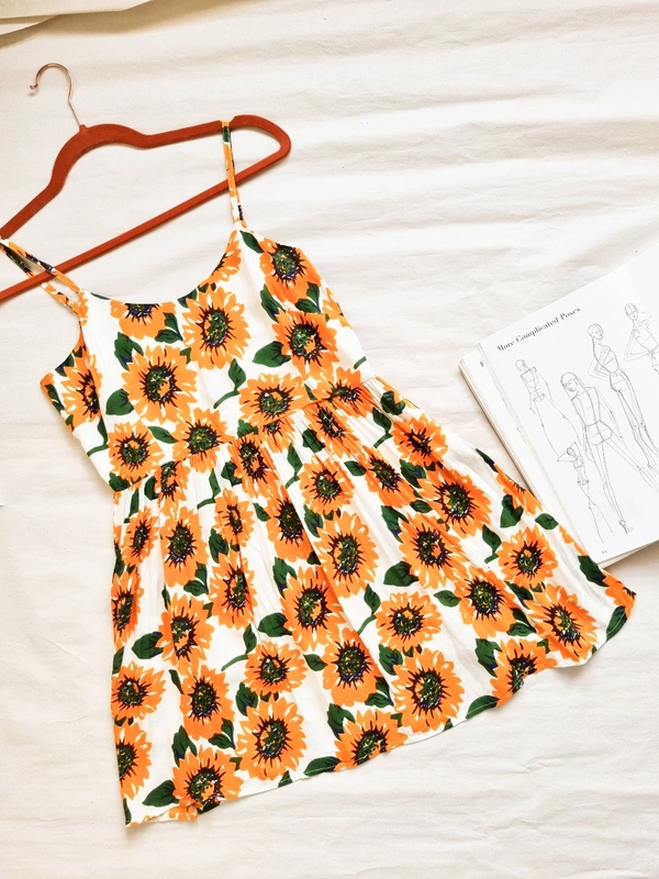 Berrylush  Sunflower Dress - Multicolour , S