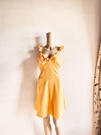 Tokyo Talkies  Summer Dress  - Mustard , M