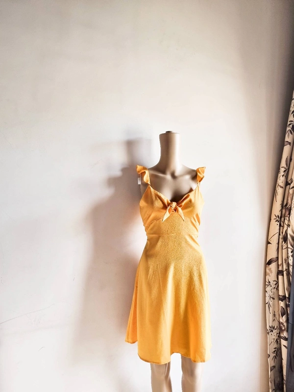 Tokyo Talkies  Summer Dress  - Mustard , M