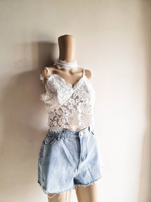 Urbanic   Lace Top - White , S