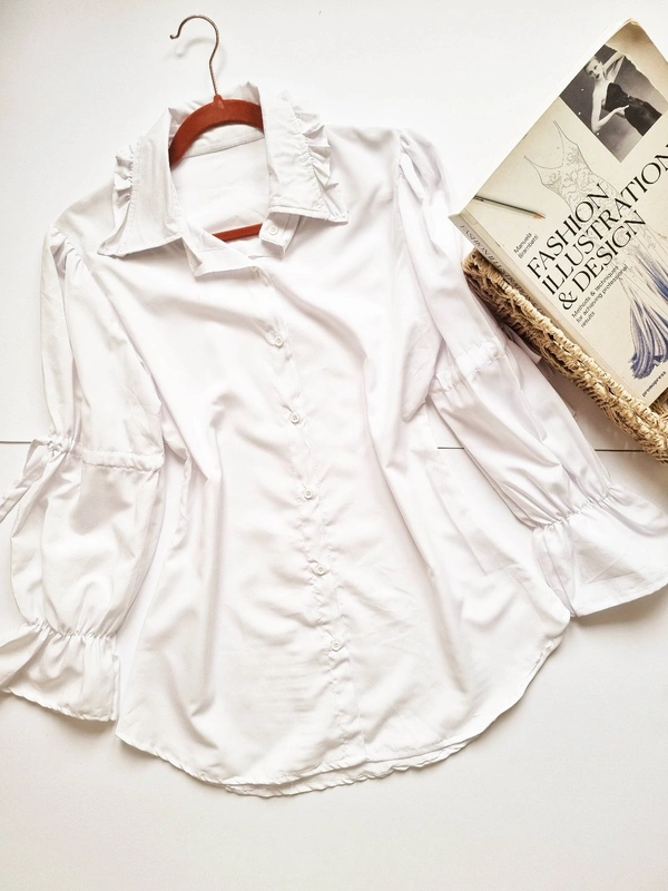 Peplum Top - White, S