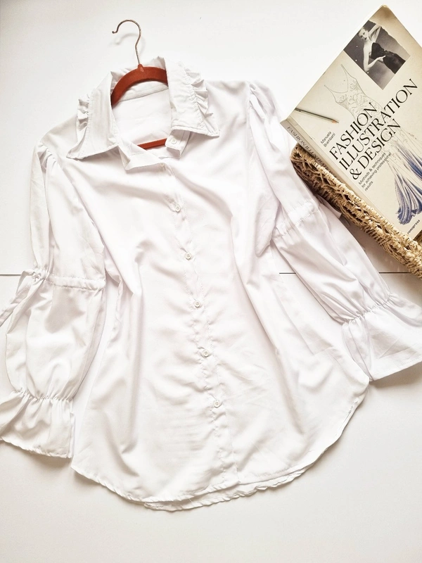 Peplum Top - White, S