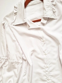 Peplum Top - White, S