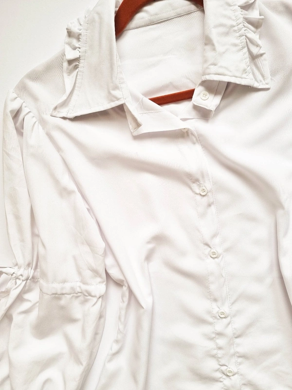Peplum Top - White, S