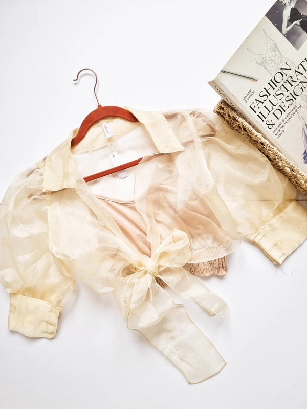 Organza Top - Cream, S