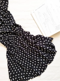 Here&Now Polka Dots Dress - Black, Xl