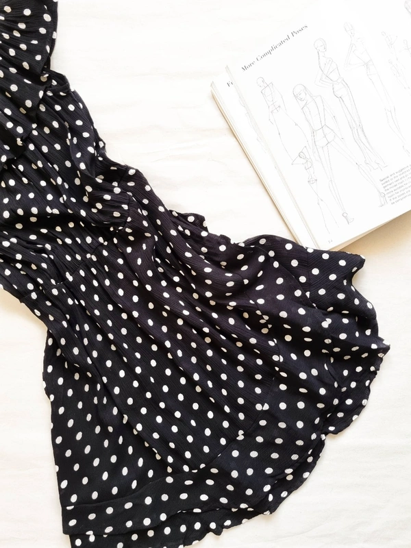Here&Now Polka Dots Dress - Black, Xl