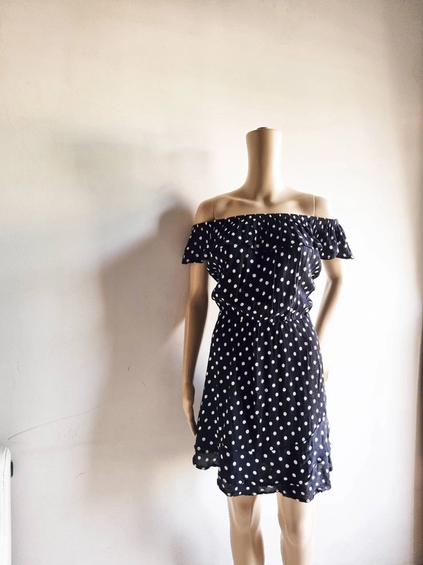 Here&Now Polka Dots Dress - Black, Xl
