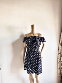Here&Now Polka Dots Dress - Black, Xl