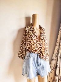 Cheetah Printed Top - Multicolour, L