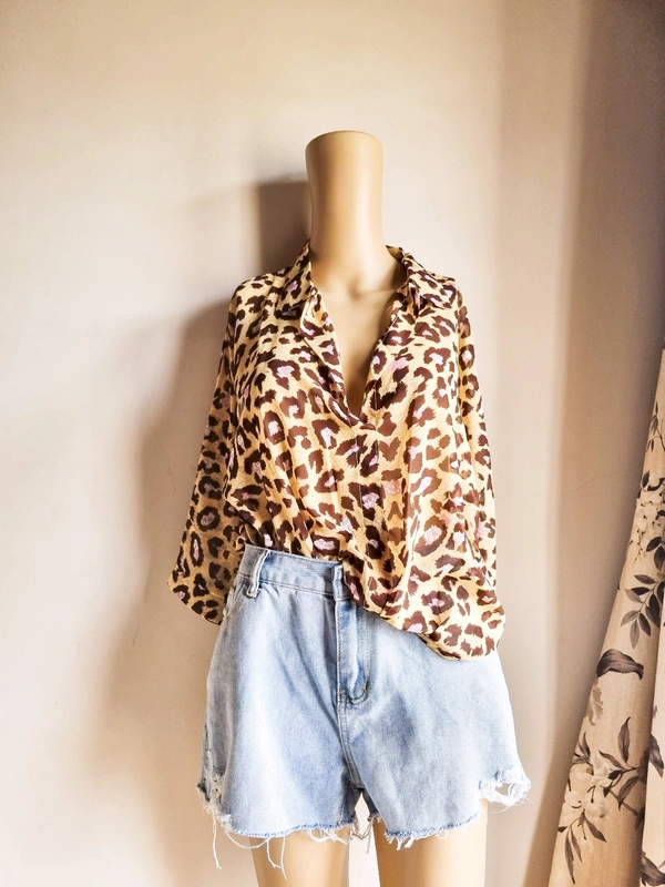 Cheetah Printed Top - Multicolour, L