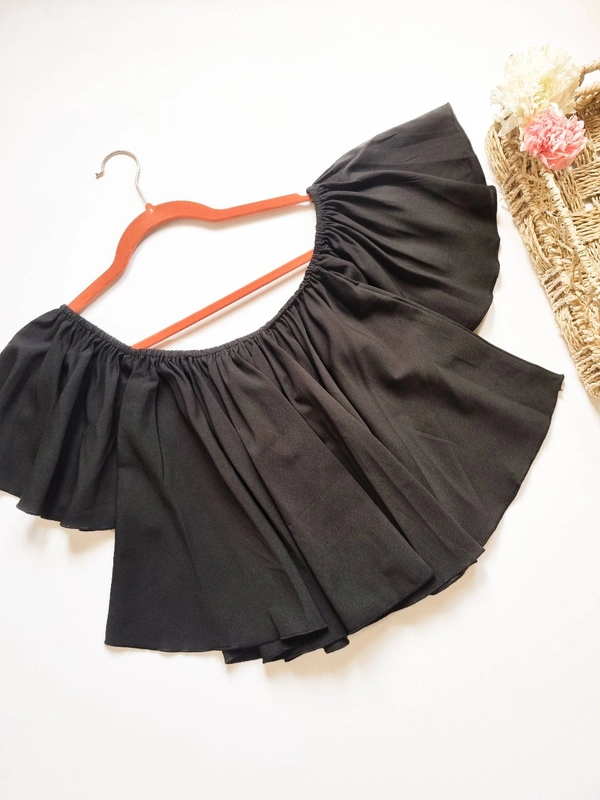 Off Shoulder Top - Black, M
