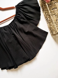 Off Shoulder Top - Black, M