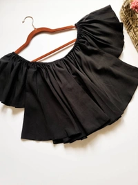 Off Shoulder Top - Black, M
