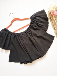 Off Shoulder Top - Black, M