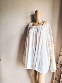 Long Top - L, Off White