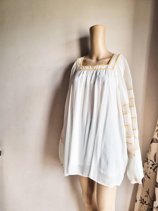 Long Top - L, Off White